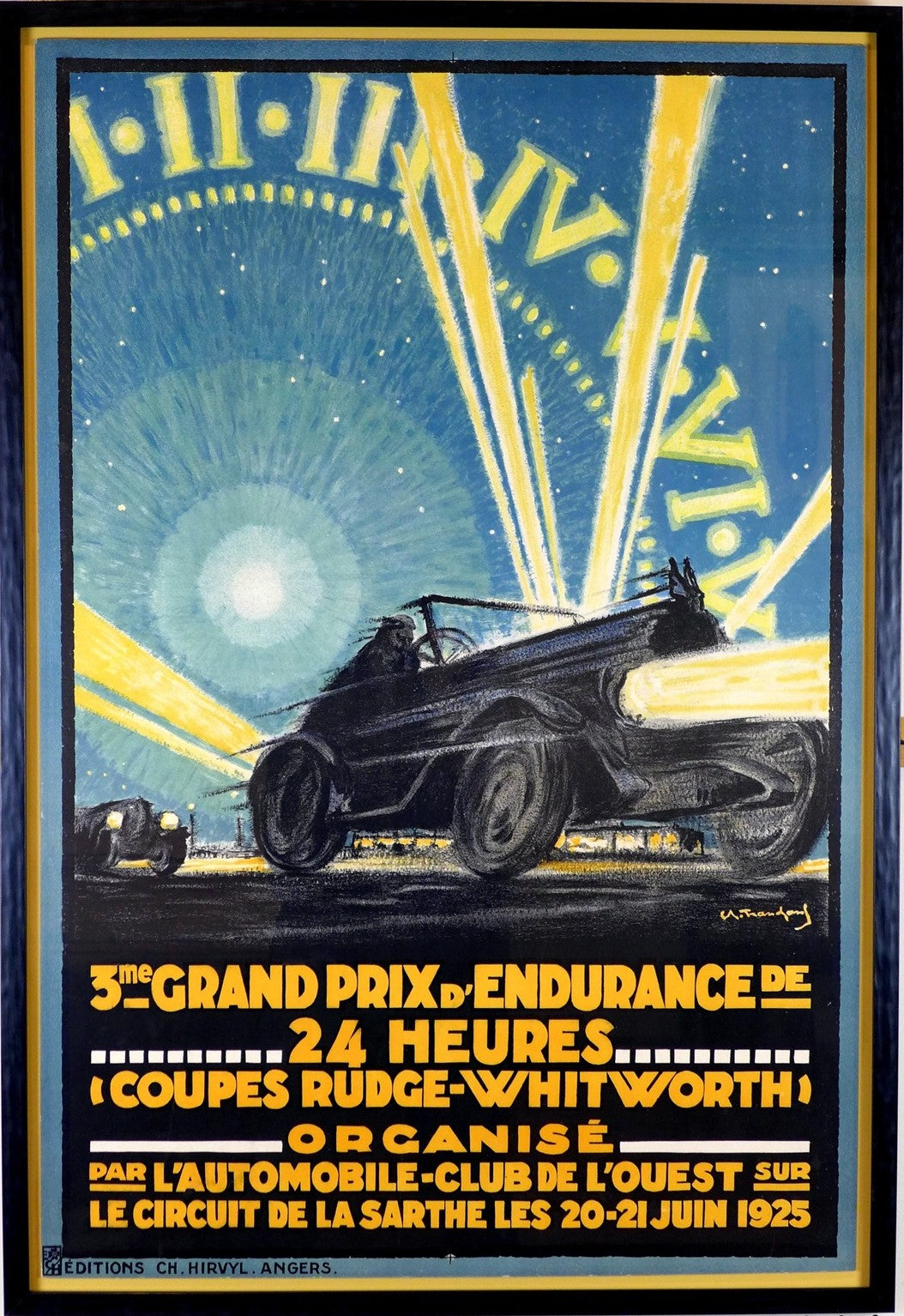1925 Le Mans event poster