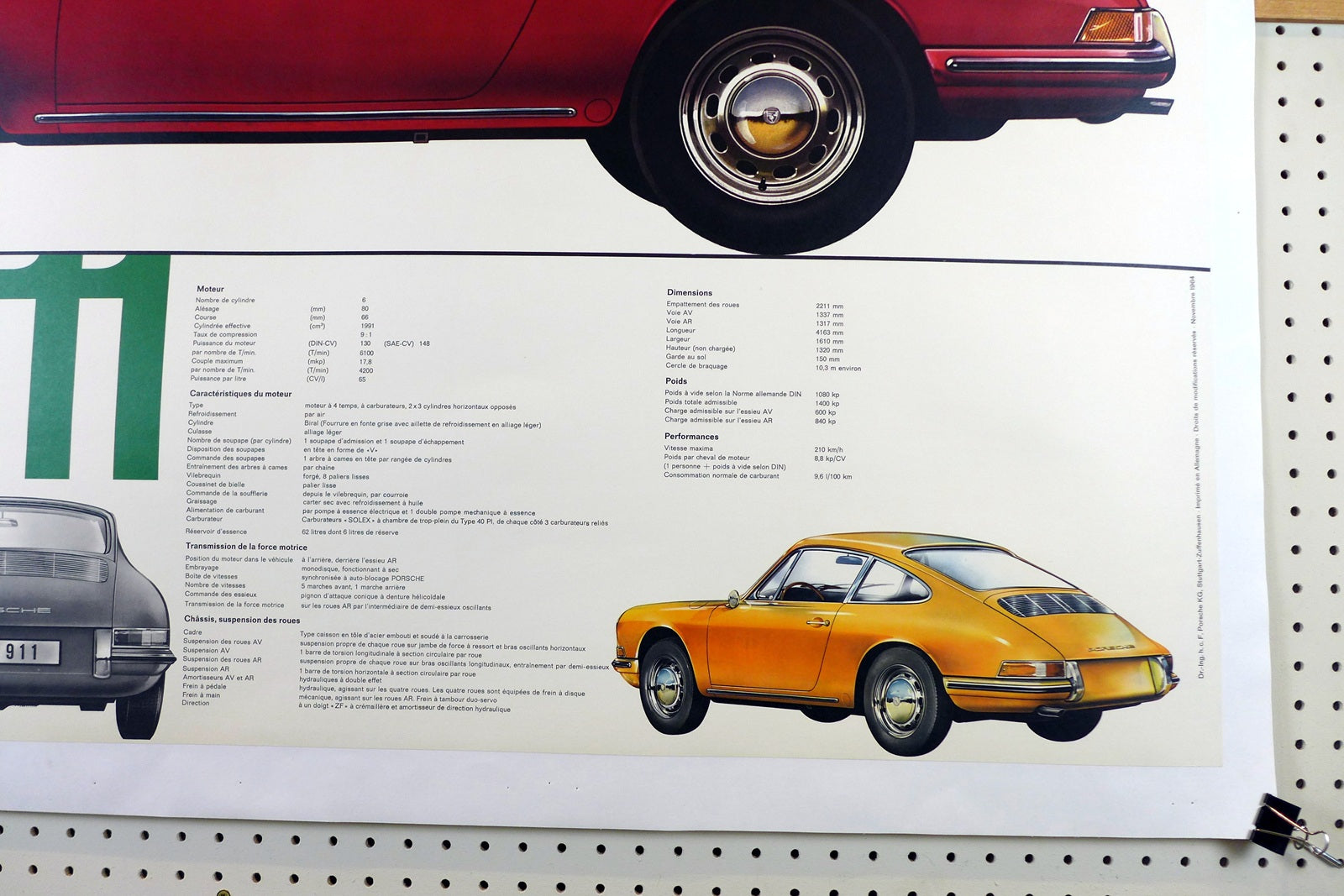 Porsche 911 Intro Showroom Poster - French