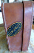 Vintage Leather Suitcase - 1950-60's