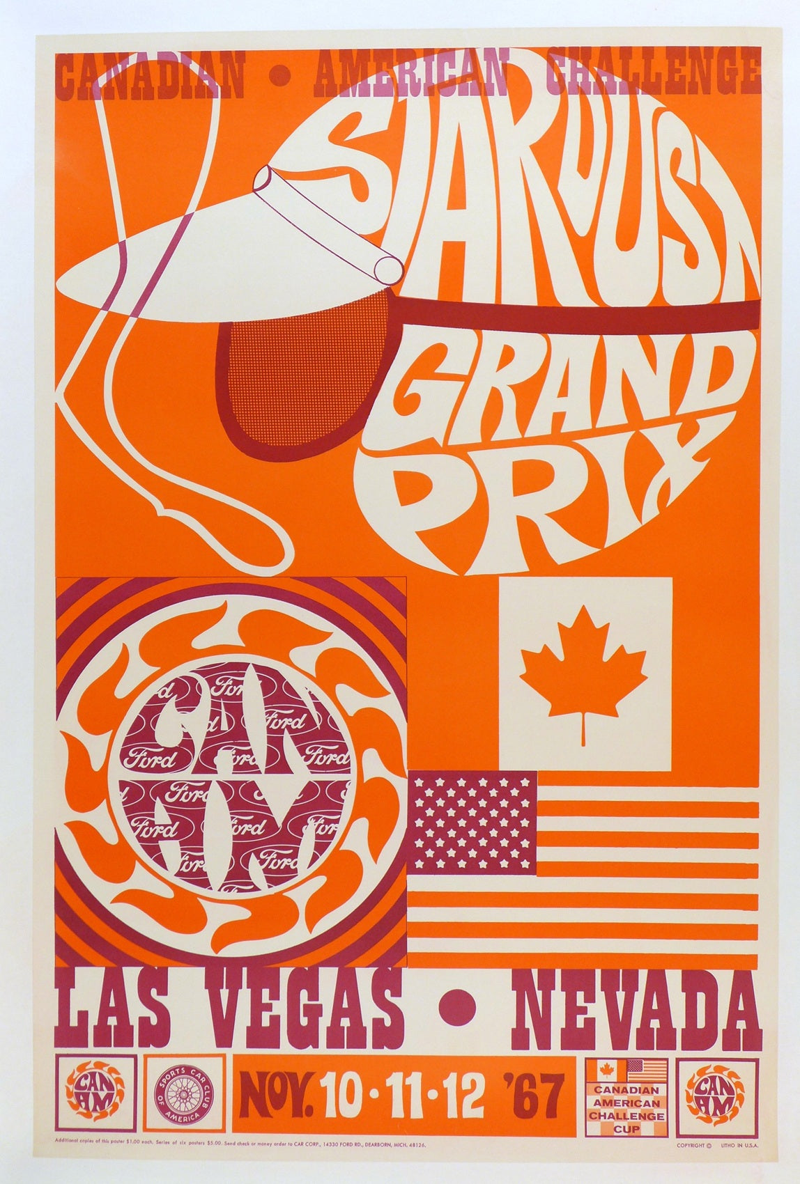 1967 Las Vegas CanAm Poster