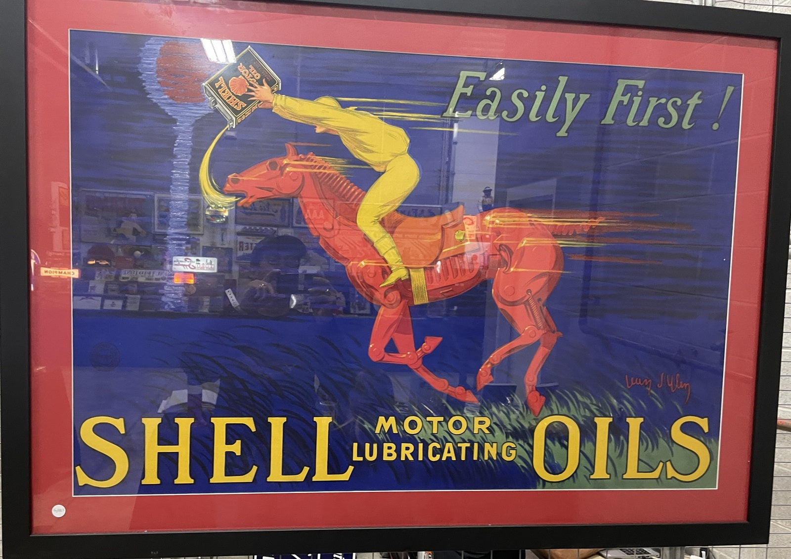The First Shell Store Shell Oils Easily First poster – Vintage Auto Posters