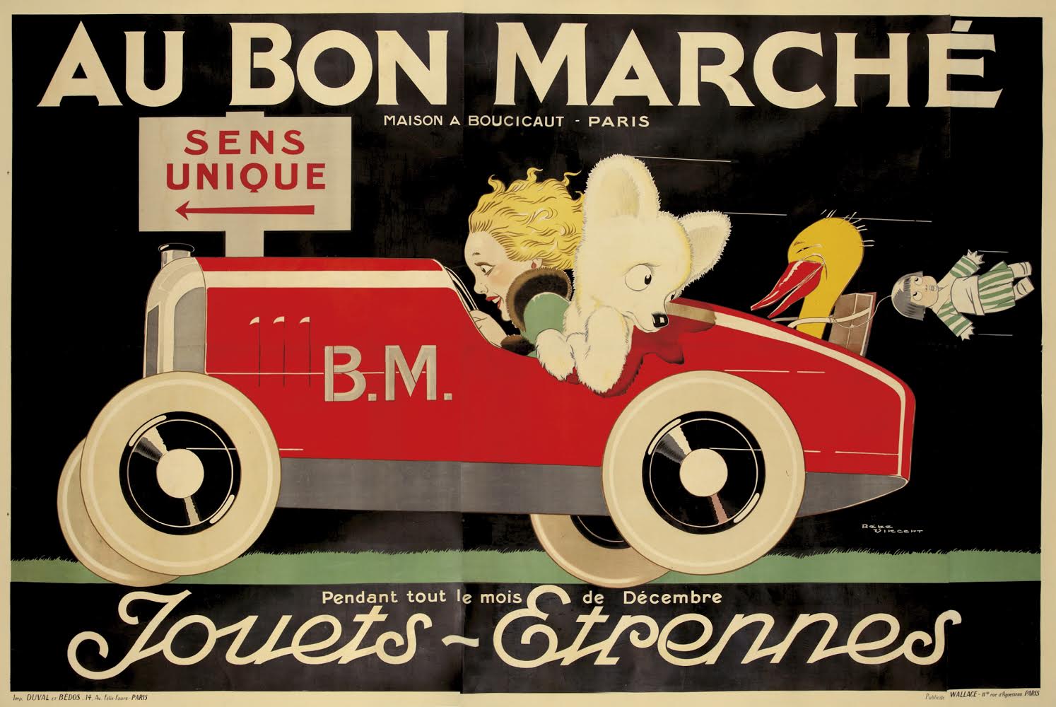 Au Bon Marche Billboard Poster