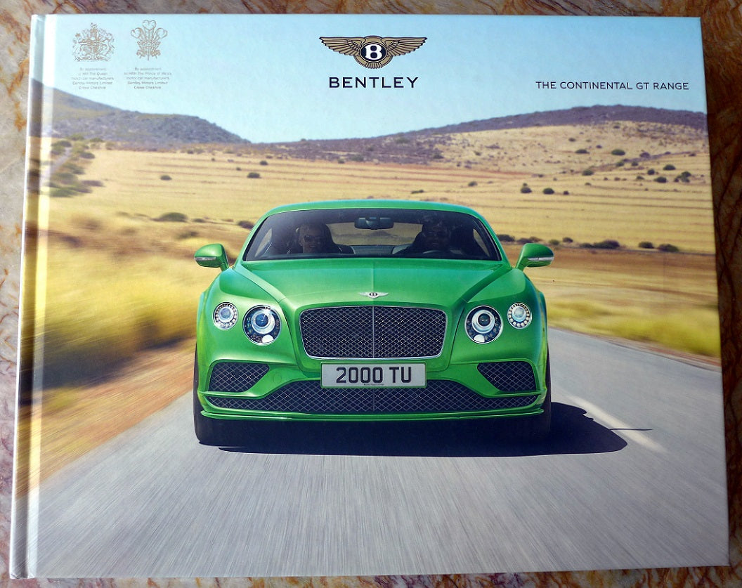 2016 Bentley Continental GT Range Book