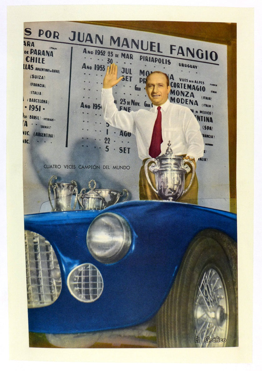 Fangio 1954 World Champion Poster