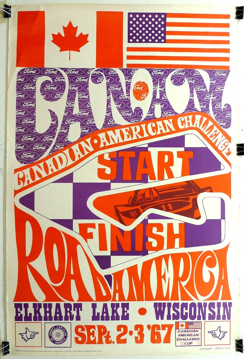1967 CanAm Race Event Posters Wanted