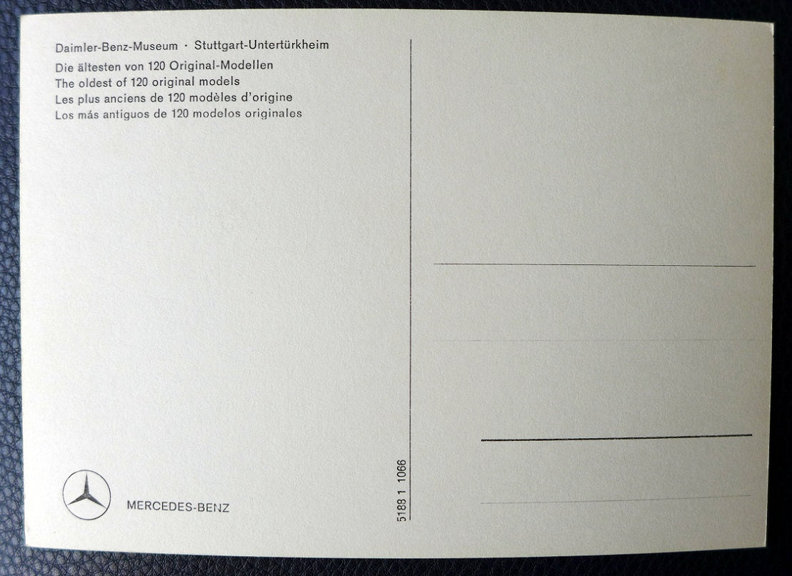 Mercedes Museum Postcard
