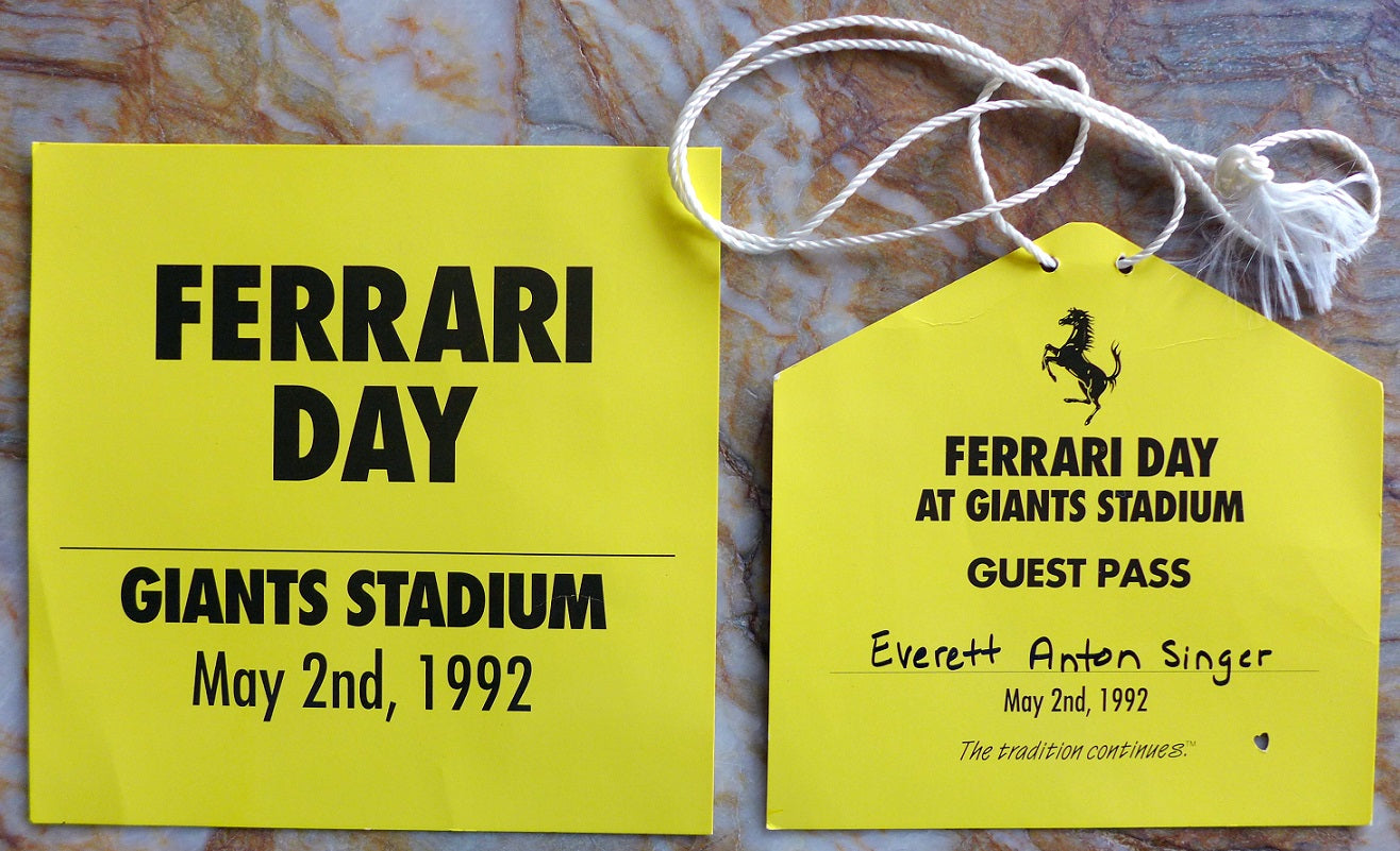 Ferrari Day at Giants Stadium 1992