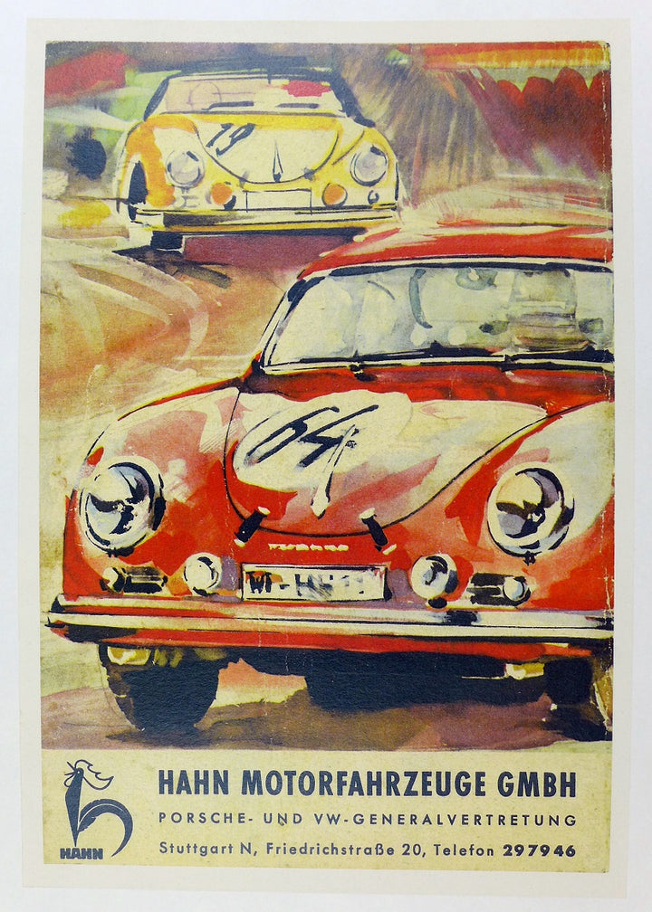 Porsche Hahn Porsche Dealership Poster – Vintage Auto Posters
