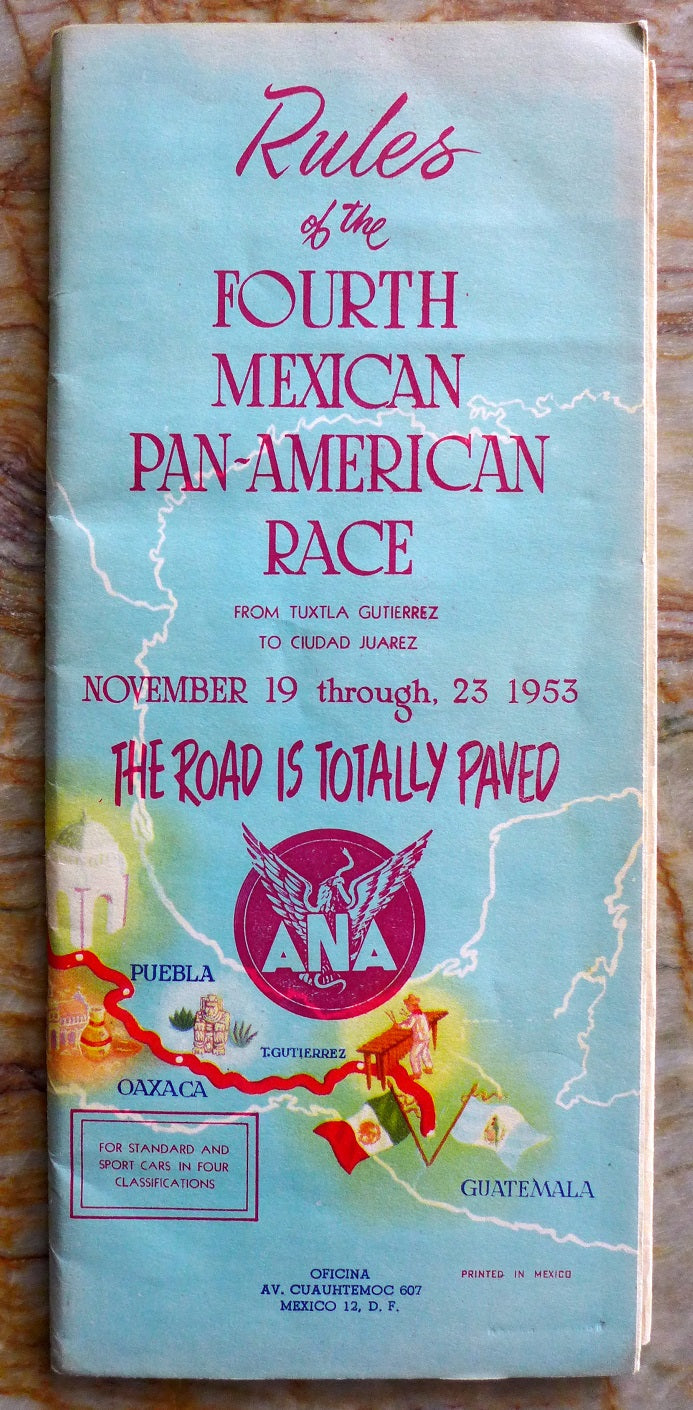1953 Carrera Panamericana Rules