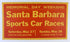 1961 Santa Barbara Road Races Poster