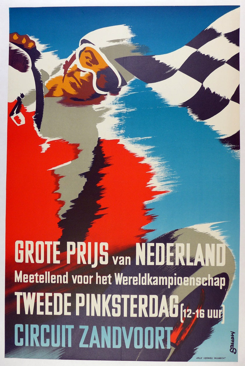 1955 Grand Prix Netherlands Poster