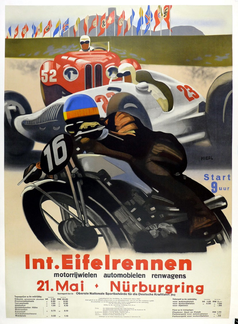 International Eifelrennen 1939 Poster