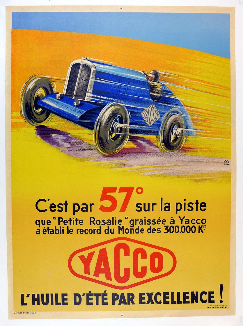 1933 Yacco Petite Rosalie Poster