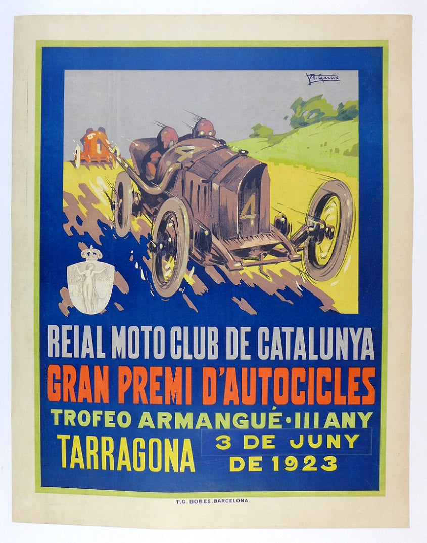 1923 Gran Premio d'Autocicles Poster