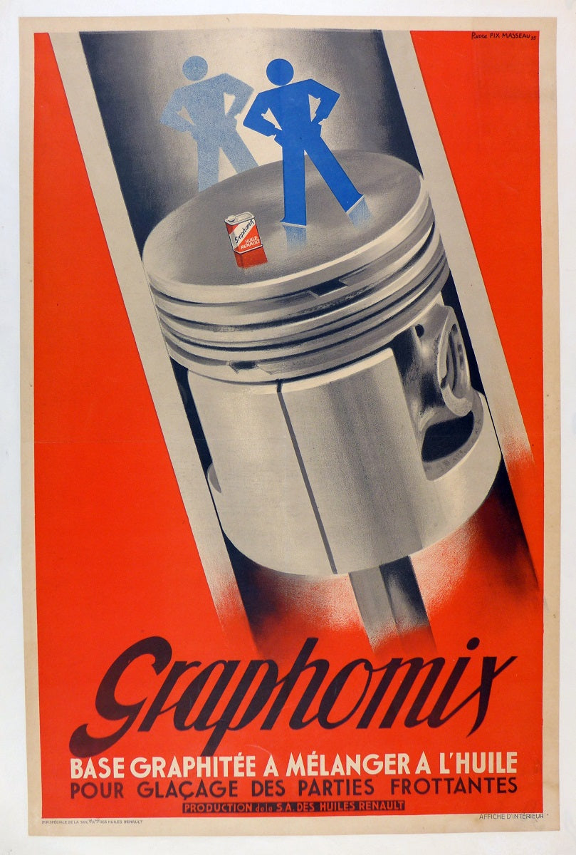 1935 Graphomix Oil Poster