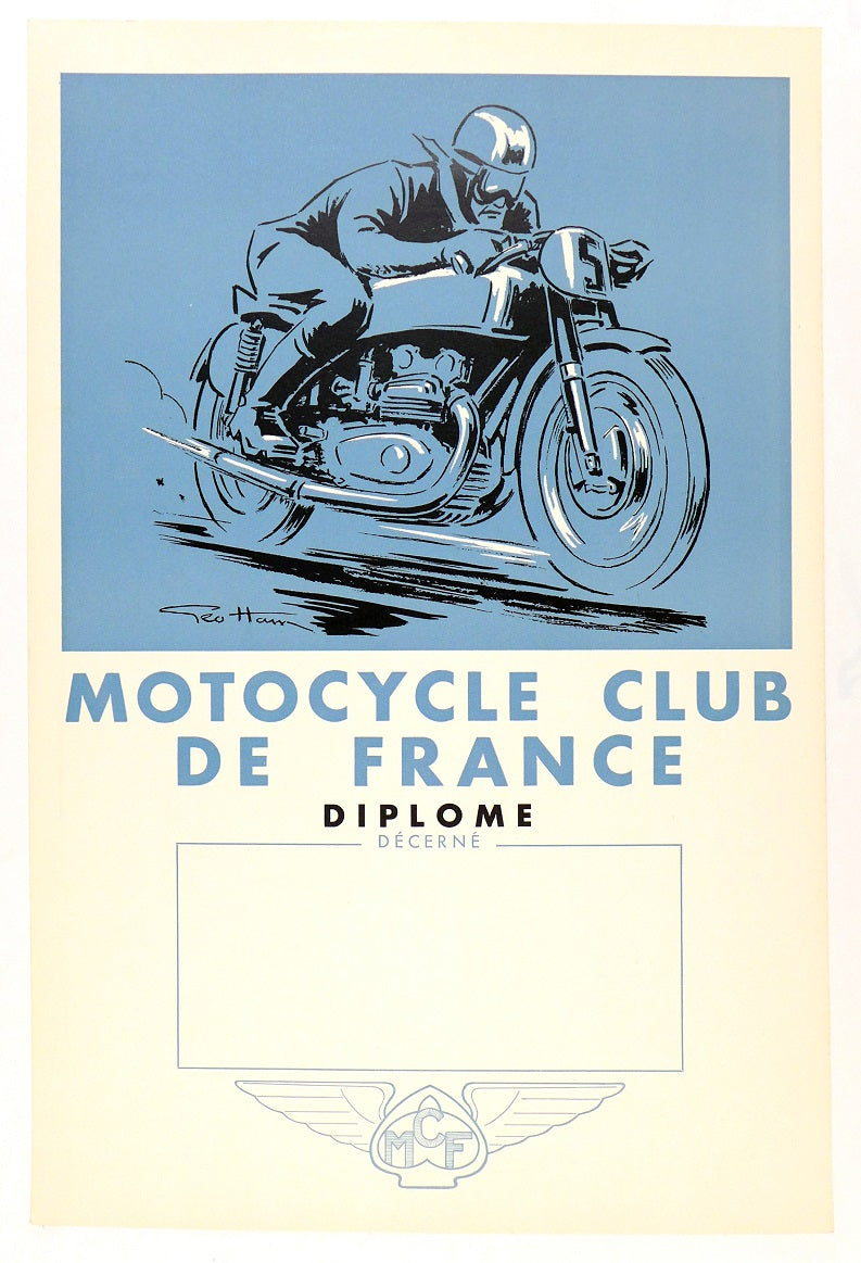 Motorcycle Club of France Poster