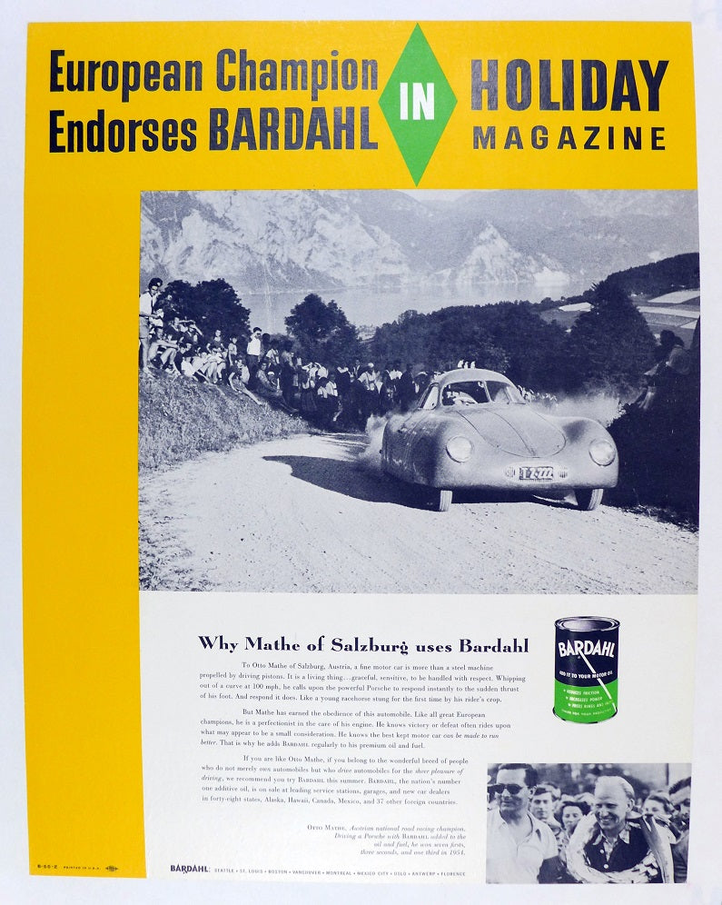 Bardahl European Champion Porsche Poster
