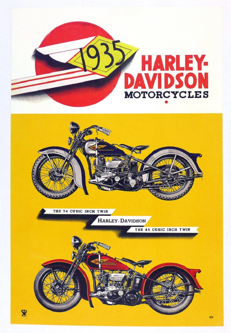 1935 Harley Davidson Poster