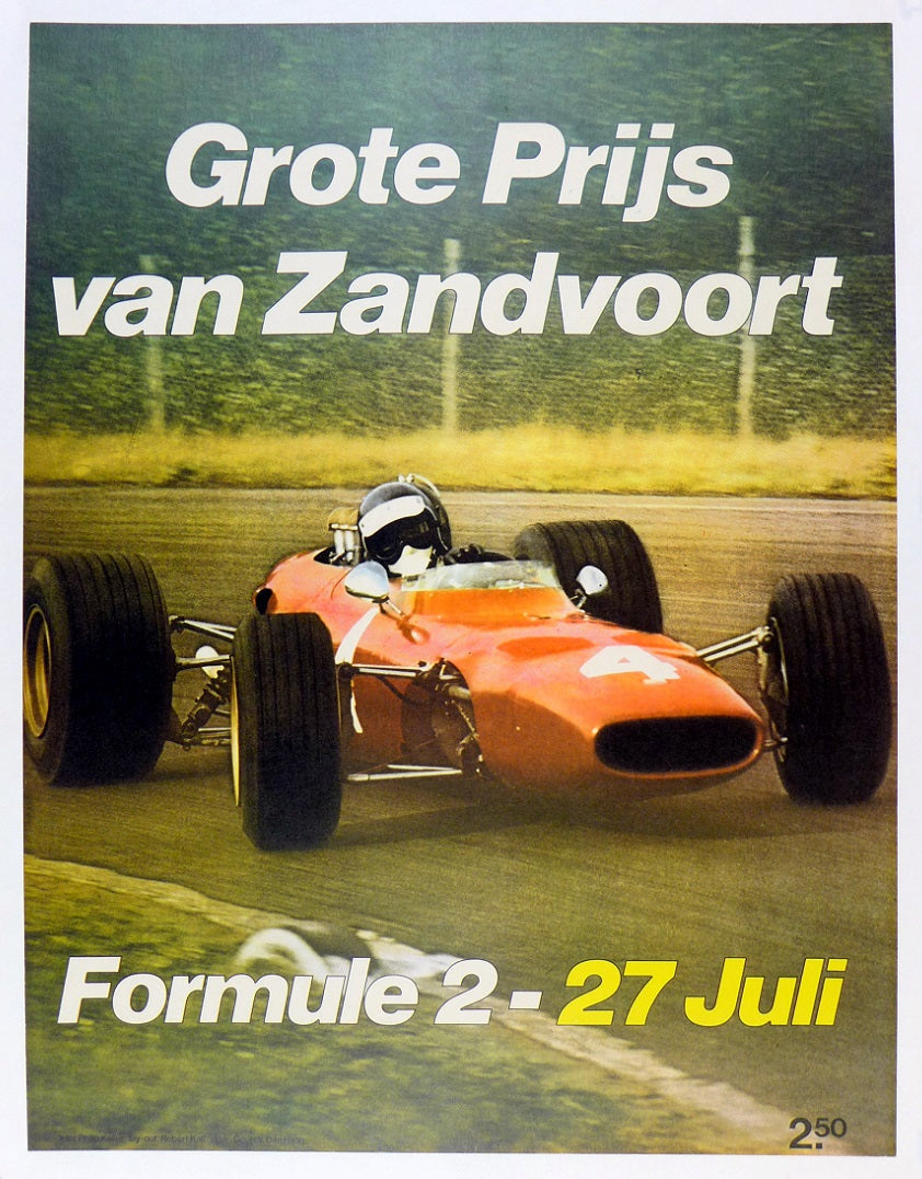 Grand Prix Zandvoort Formula 2 Ferrari Poster