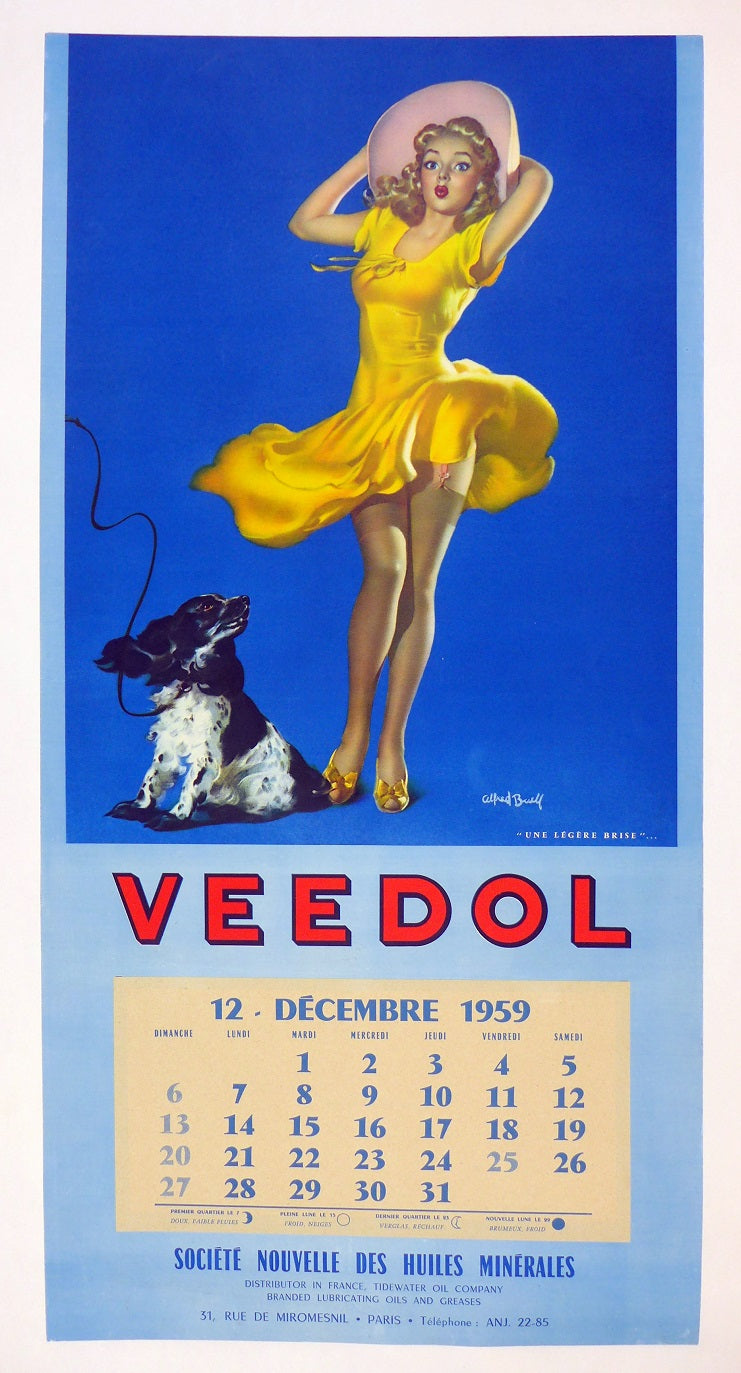 1959 Veedol Calendar