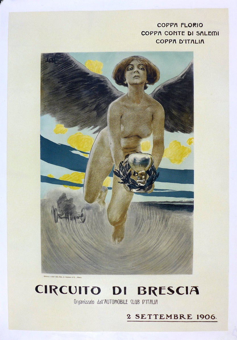 1906 Circuito di Brescia Poster