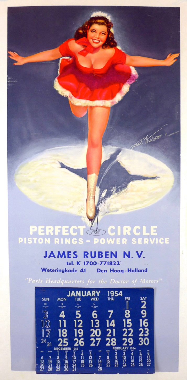 1954 Perfect Circle Calendar