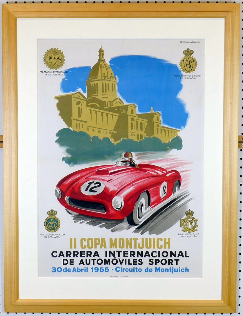 1955 2nd Coppa Montjuich Poster