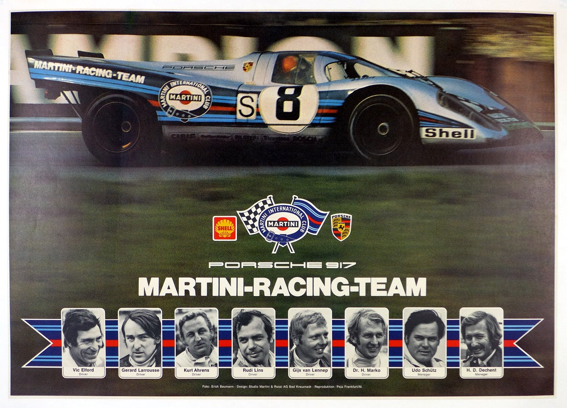 Martini Porsche Racing Team 917 Poster