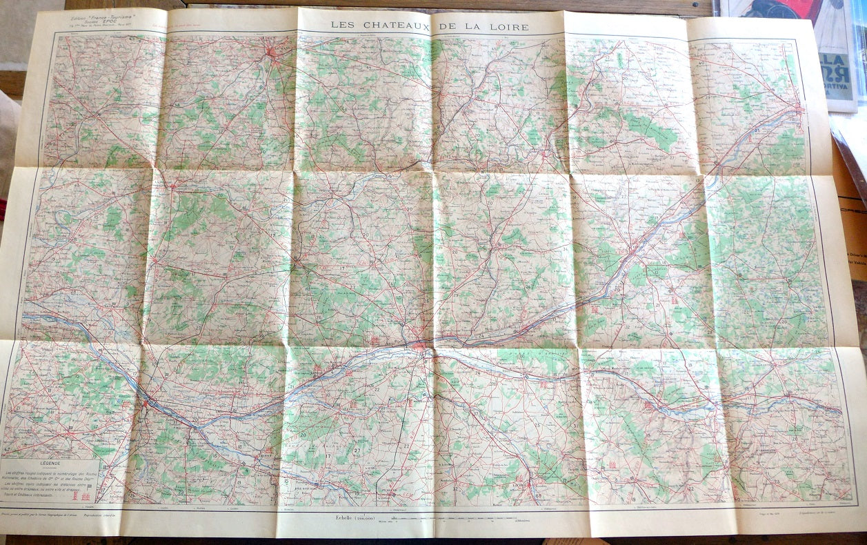 1928 La France Chateau Map
