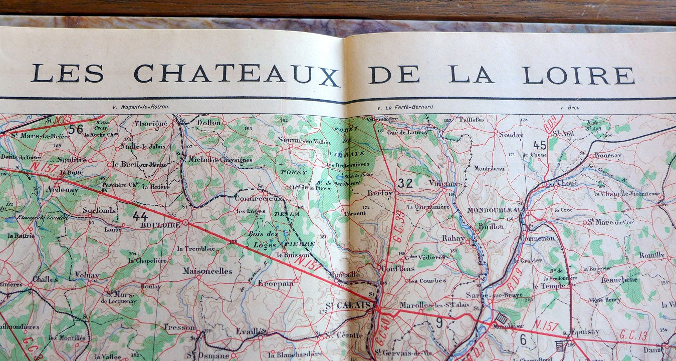 1928 La France Chateau Map