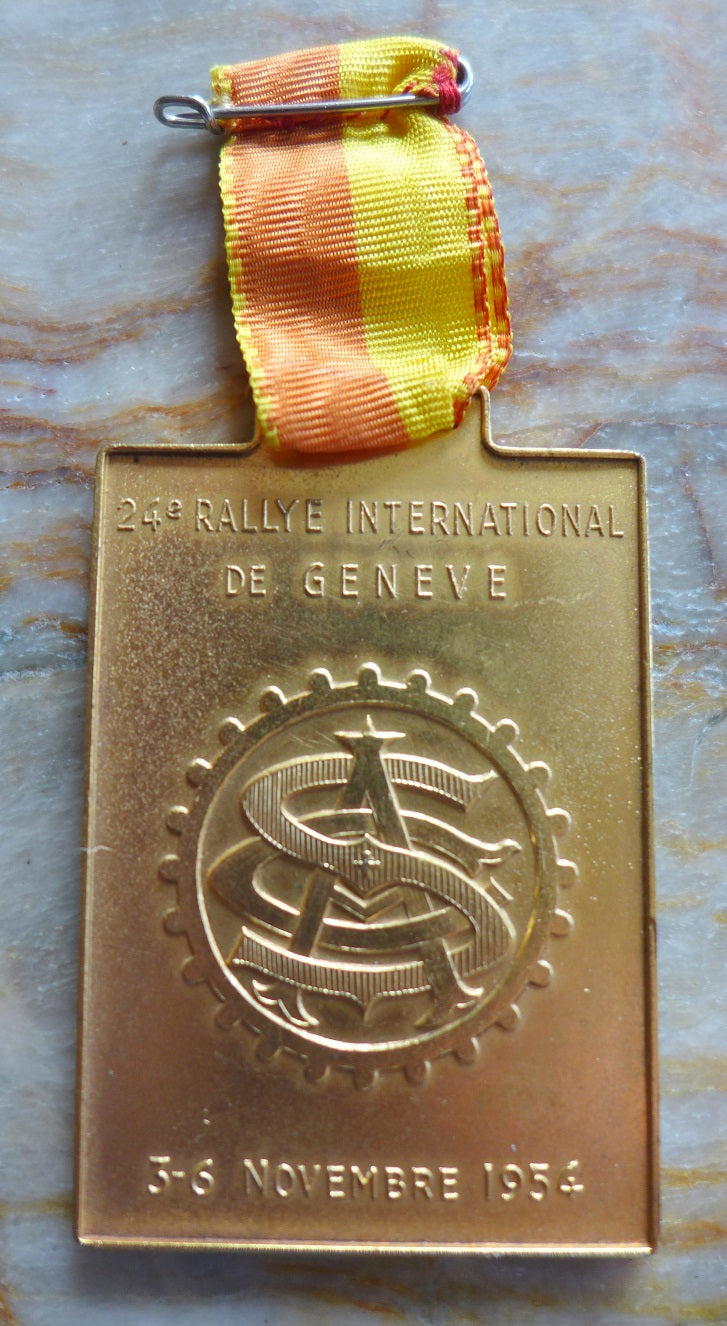 1954 Rallye de Geneva Medallion