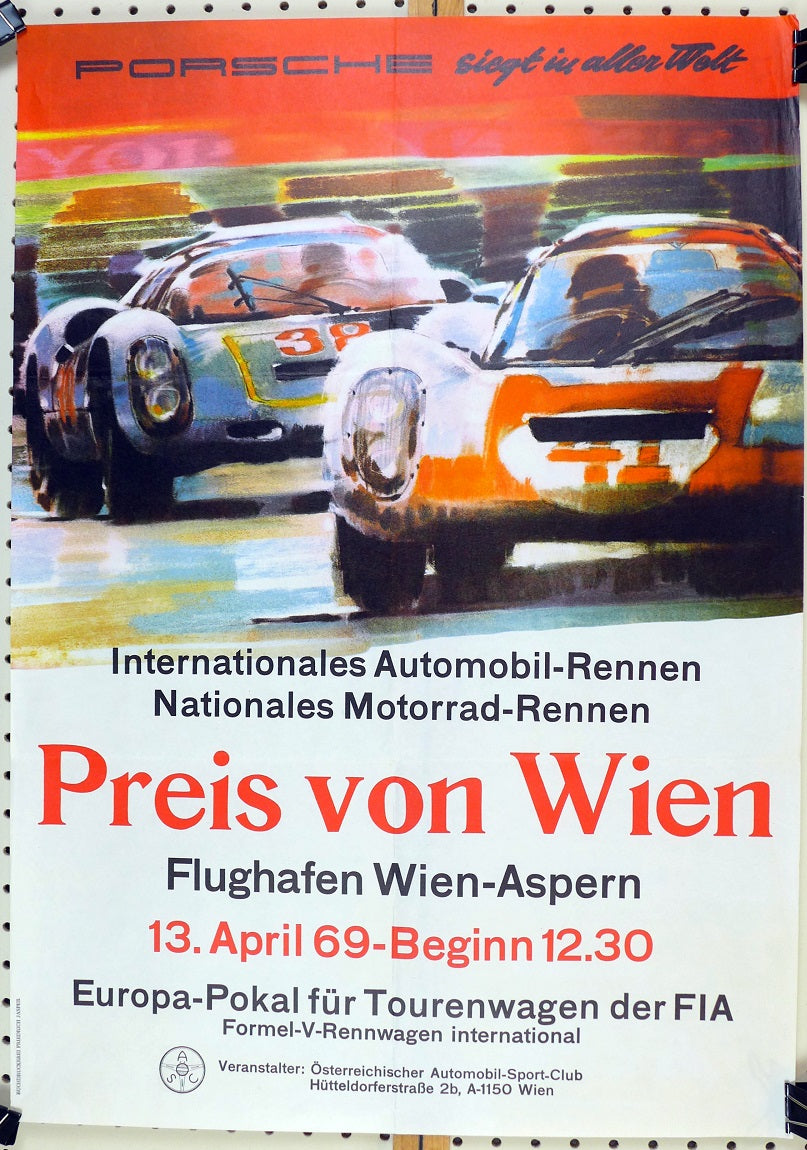 Porsche Preis von Wien 1969 Poster