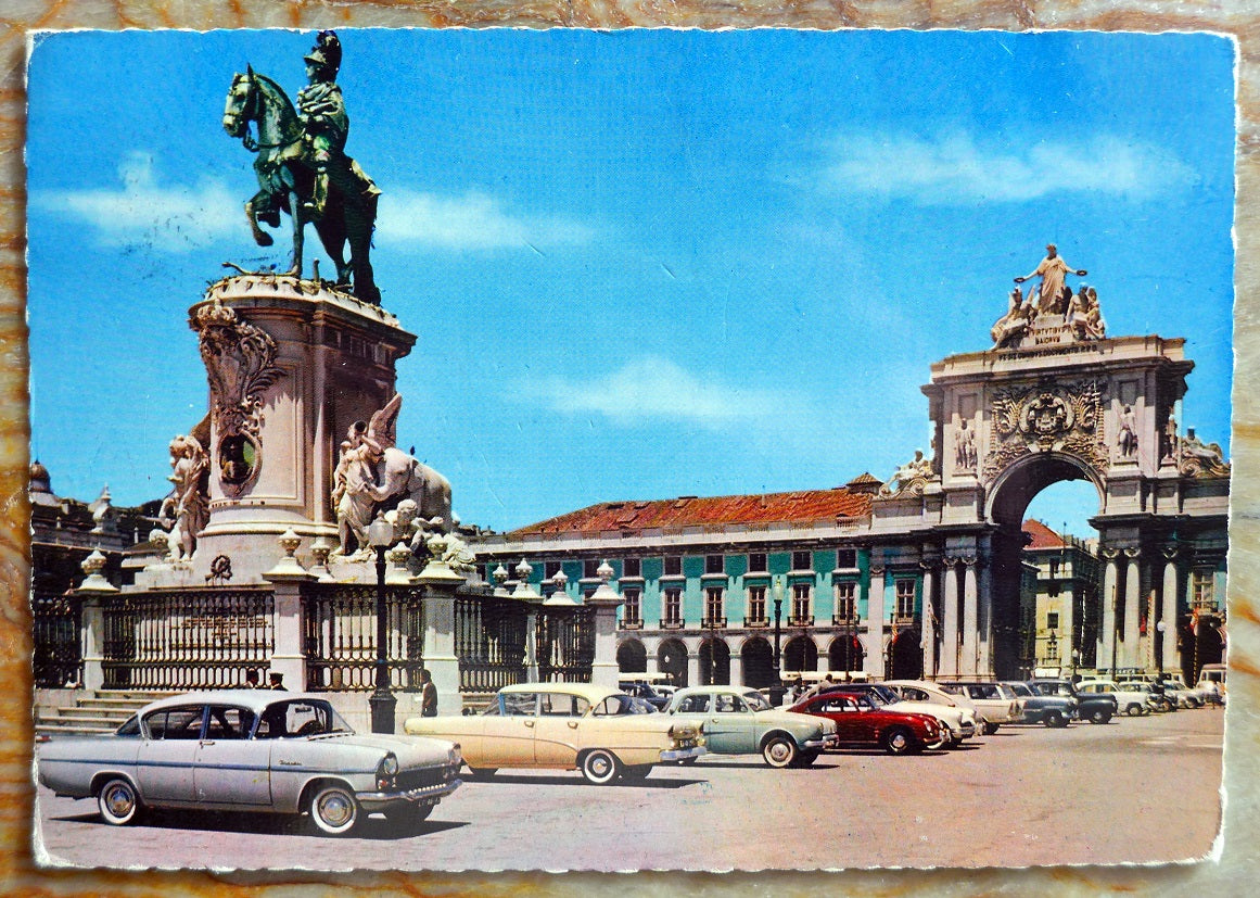 Porsche 356 In Lisbon Postcard
