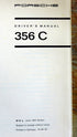 Porsche 356 C Owners Manual ~ English