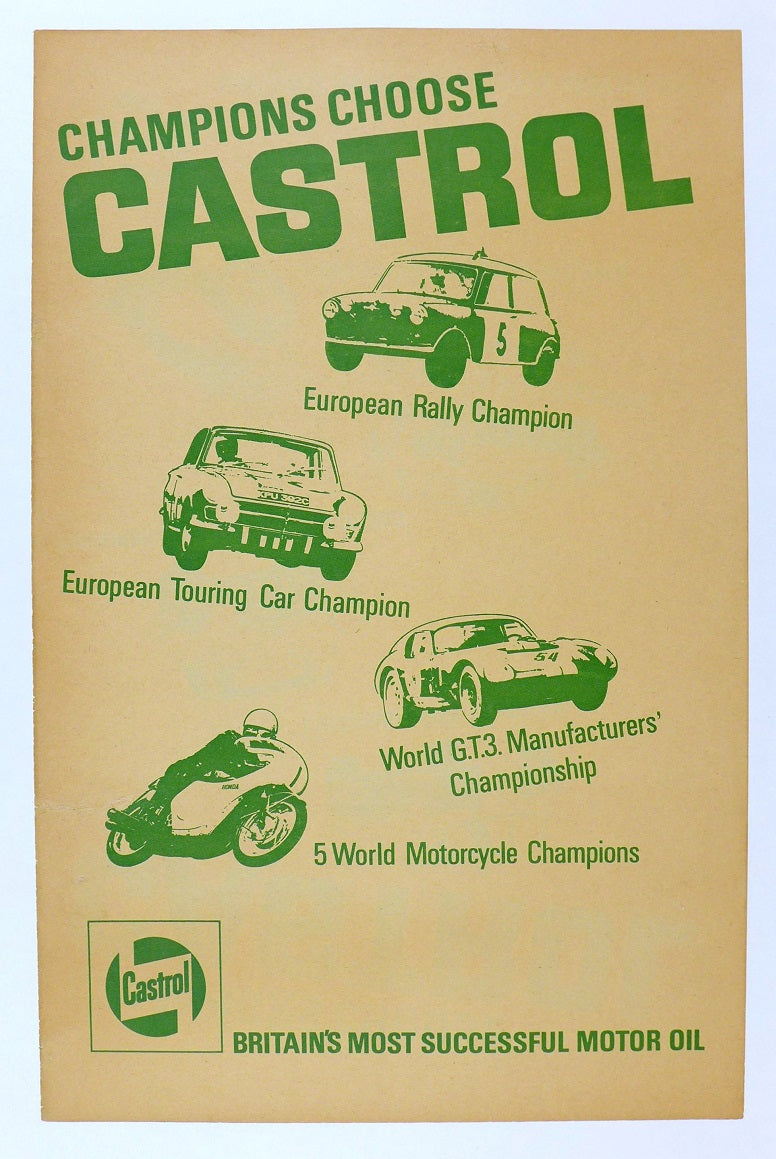 Castrol 1965 Successes Poster