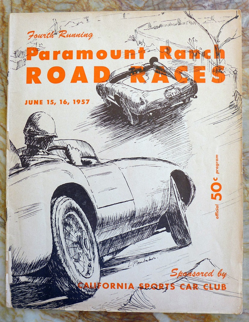 1957 Paramount Ranch Race Program