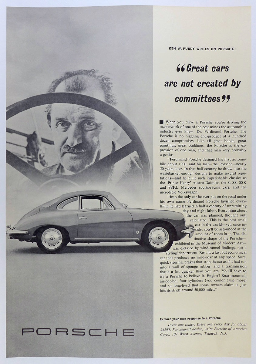 Porsche "Great Cars..." Poster