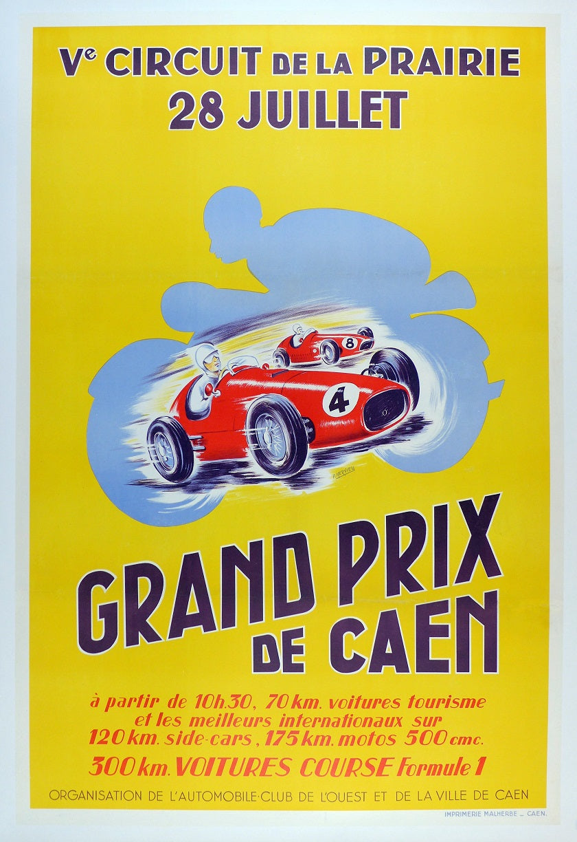 1957 Grand Prix de Caen Poster