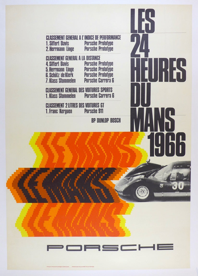 Porsche 24 Hours of Le Mans 1966 Poster