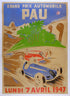 1947 Pau Poster