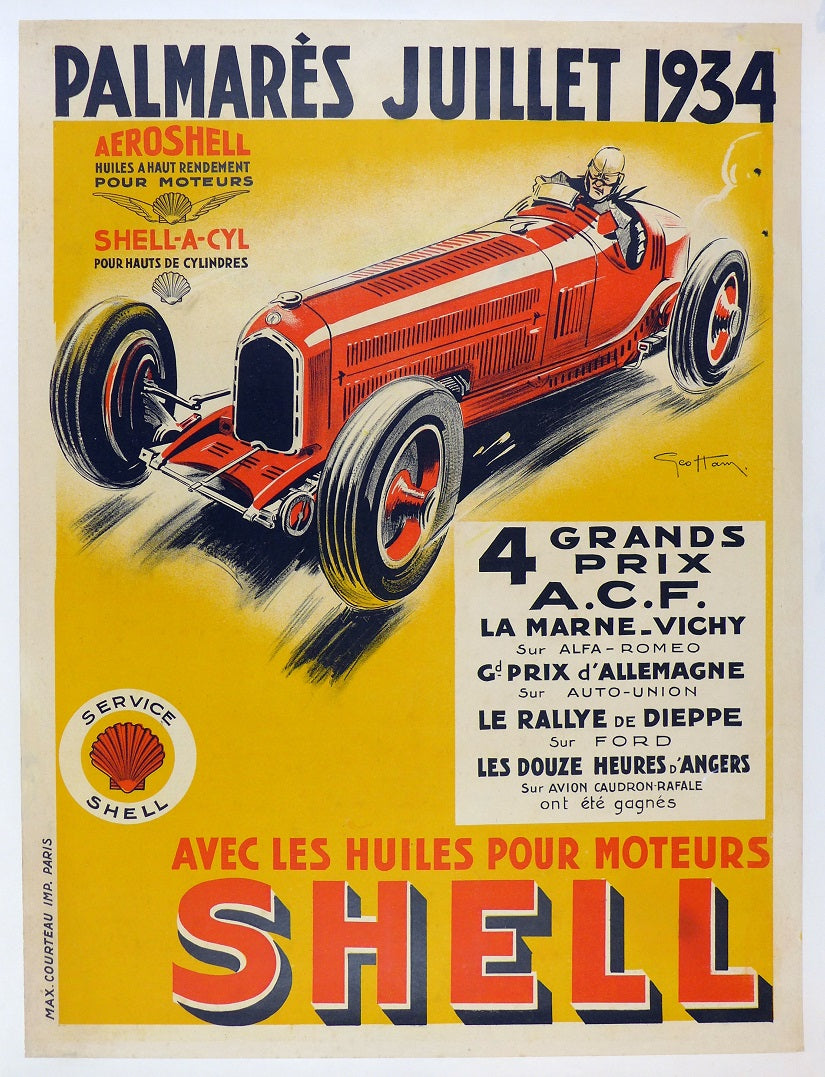 1934 Shell Victories Poster