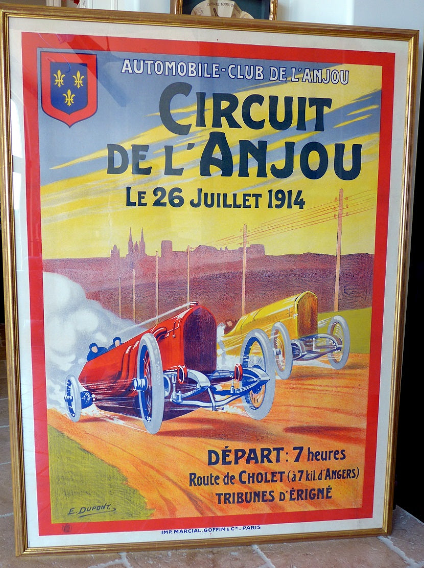 1914 Circuit de L'Anjou Poster