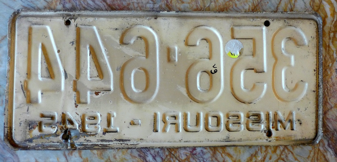 Porsche 356 License Plate