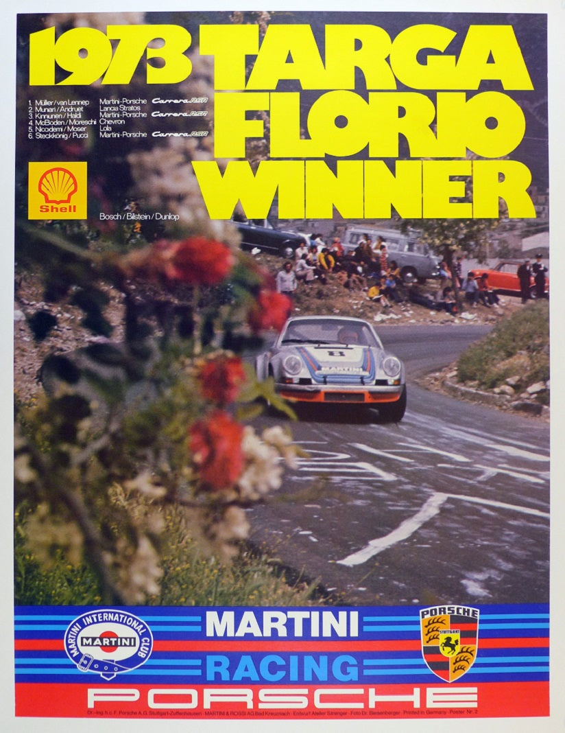 Porsche 1973 Targa Florio Winner Poster