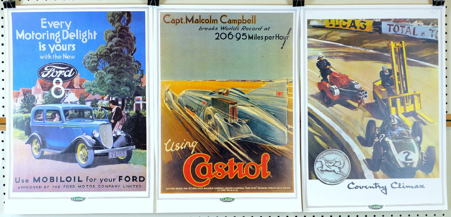 Classic & Sports Car Reprint Posters