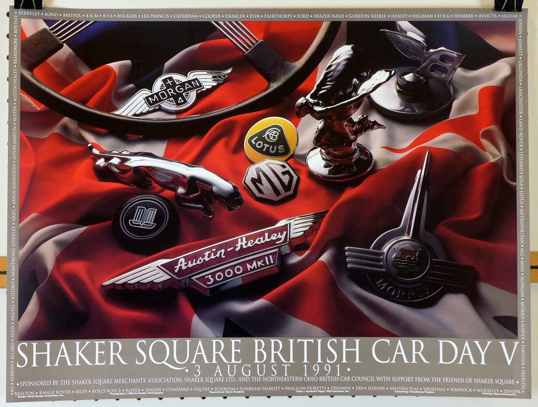 1991 Shaker Square British Car Day V Poster
