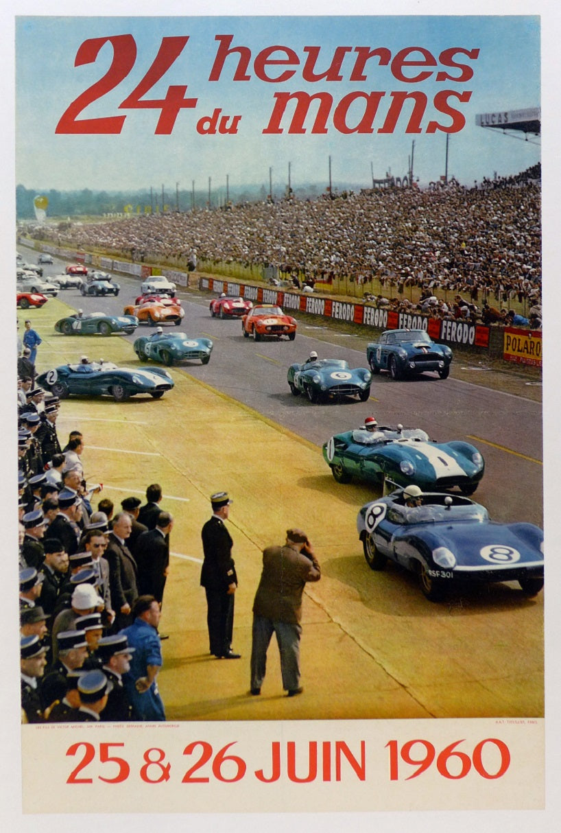1960 Le Mans Official Event Poster