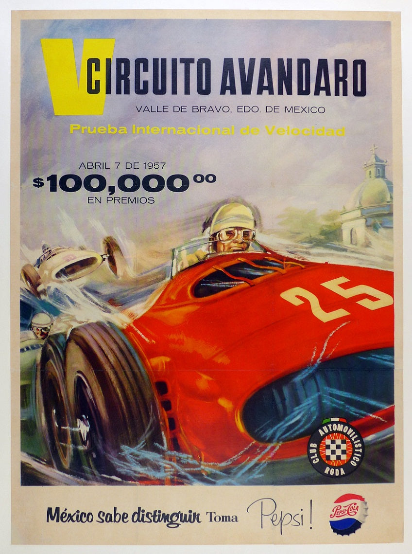1957 V Circuito Avandaro Poster