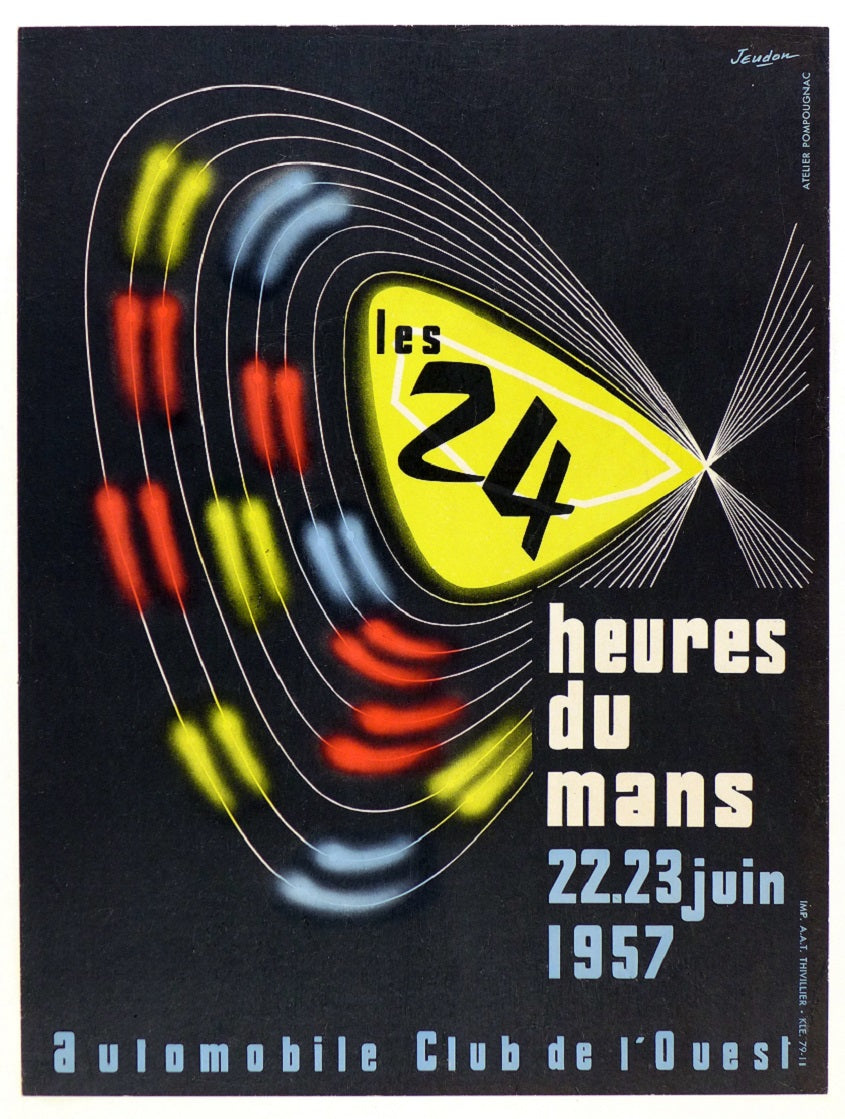 1957 Le Mans Event Poster