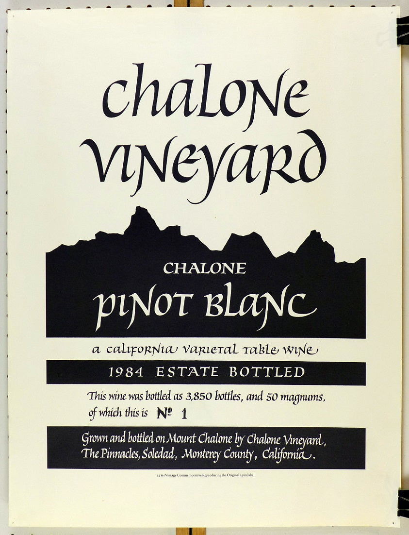 Chalone Pinot Blanc Poster